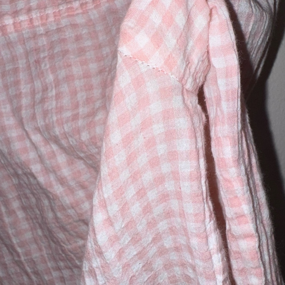 J.Crew The Perfect Shirt Pink Gingham Button Down Stretch Cotton 24” - Picture 8 of 8
